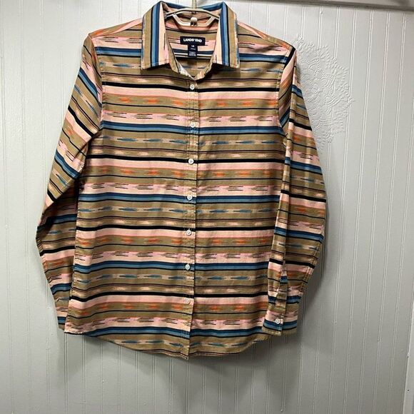 LANDS’ END Flannel Shirt - Picture 1 of 5